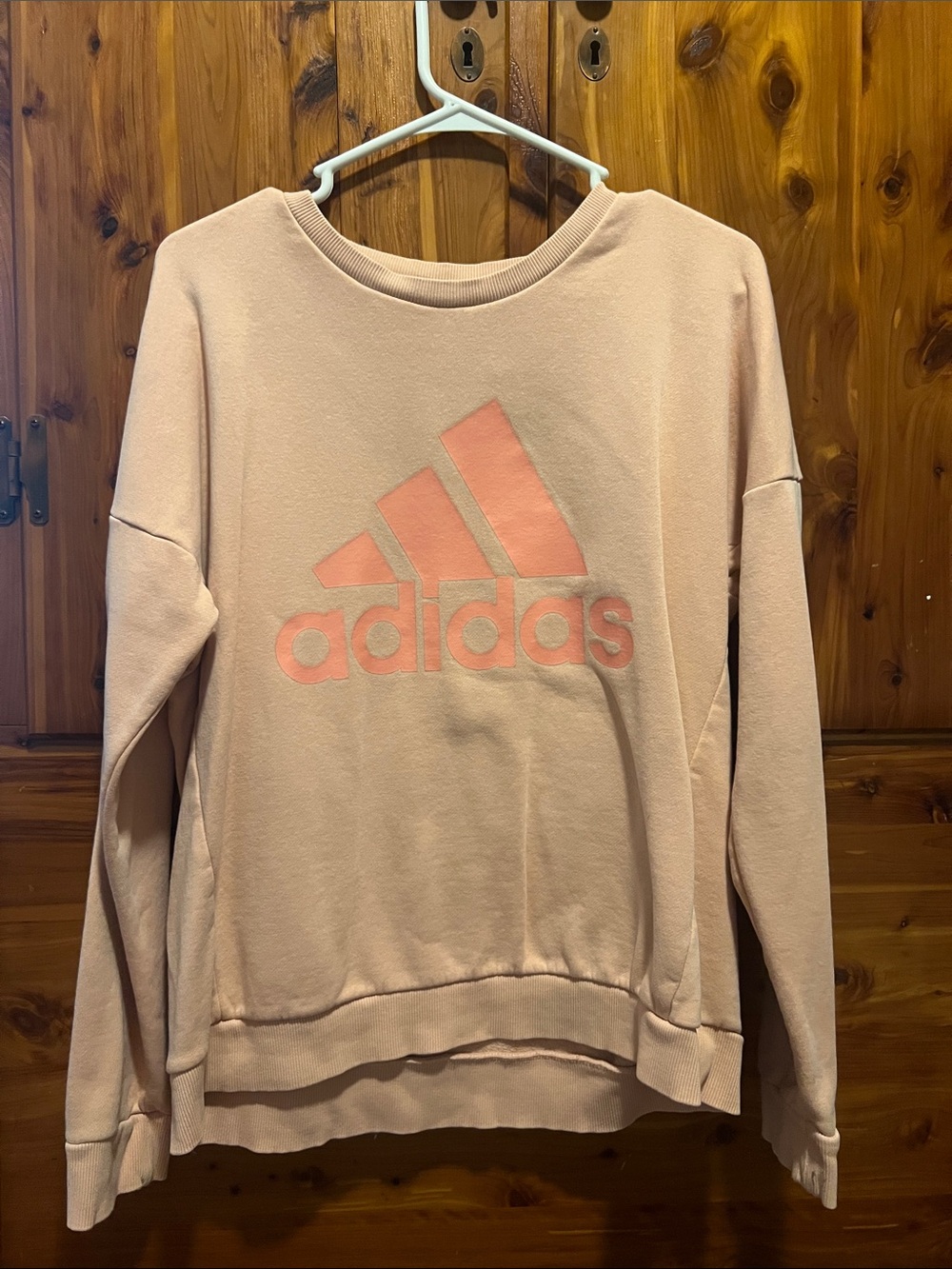 adidas Crewneck Sweatshirt in Light Pink with Logo